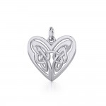 Eternal Heart Celtic Knots Silver Charm