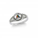 A progressive faith ~ Sterling Silver Power Celtic Triangle Symbol Ring