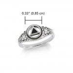 A progressive faith ~ Sterling Silver Power Celtic Triangle Symbol Ring