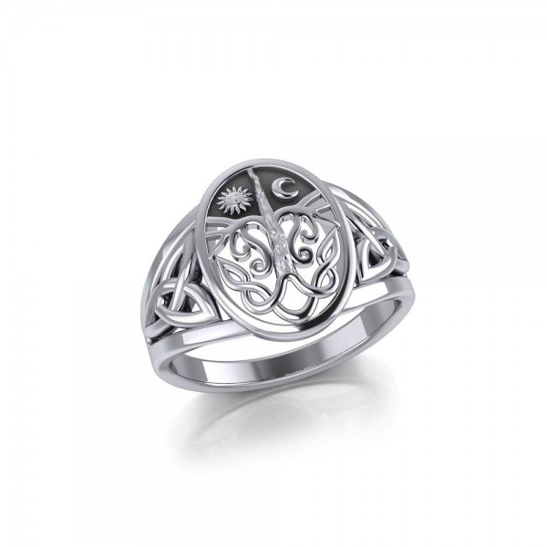 Celebrate Life with the Tree of Life Sterling Silver Ring