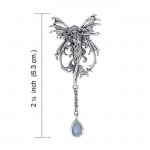 Fire Element Fairy Silver Pendentif avec gemme pendante par Amy Brown