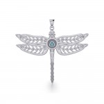 The Celtic Dragonfly with Recovery Silver Pendant