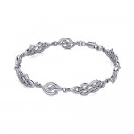 A limitless bound ~ Celtic Knotwork Sterling Silver Bracelet