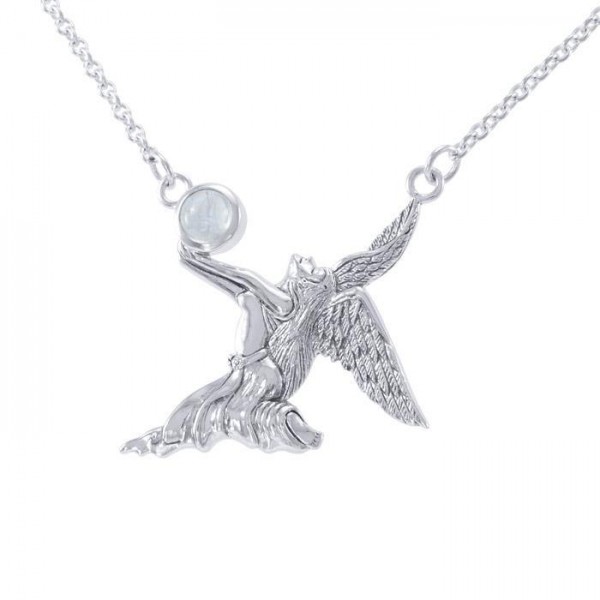 Angel of Passion Silver Necklace