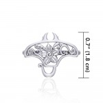 A worthwhile quest Silver Manta Ray Filigree Ring