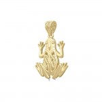 Celtic Frog Solid Gold Pendant