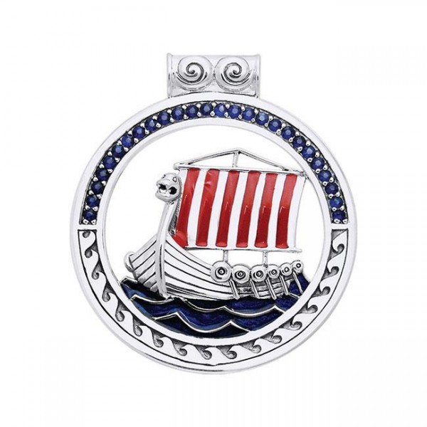 The journey to the Seven Seas ~ Viking Ship Sterling Silver Pendant Jewelry