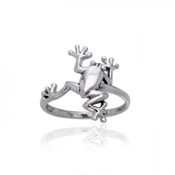 Frog Silver Ring