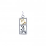 Capricorn Silver and Gold Charm