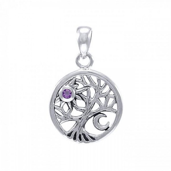 A beautiful surprise in the Tree of Life ~ Sterling Silver Jewelry Pendant