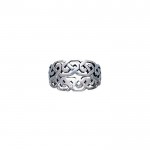 We are born  to live in eternity ~ Celtic Knotwork Sterling Silver Ring