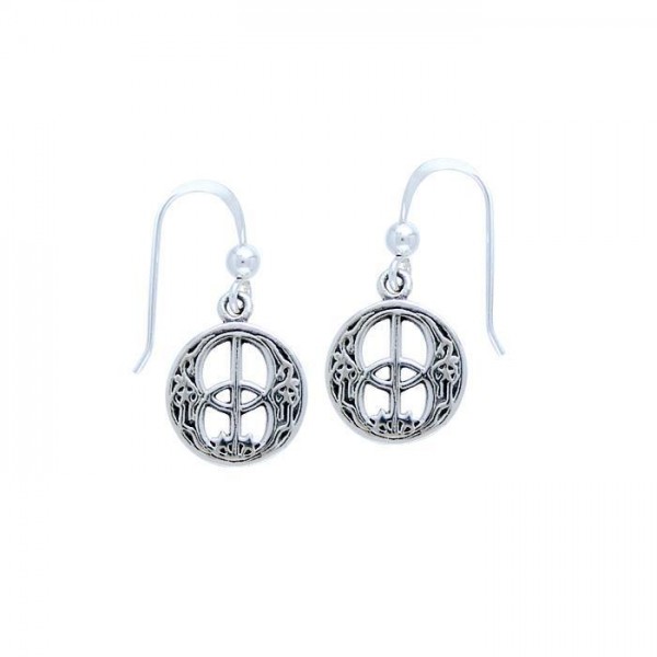 Chalice Well Venerable Manifestation ~ Sterling Silver Jewelry Dangle Earrings
