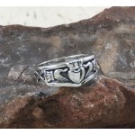 Celtic Claddagh Silver Ring