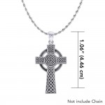 Grand pendentif en croix celtique