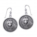 Wonderful Wolf Sterling Silver Earrings