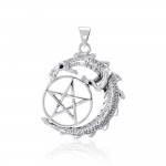 Dragon and The Star Silver Pendant