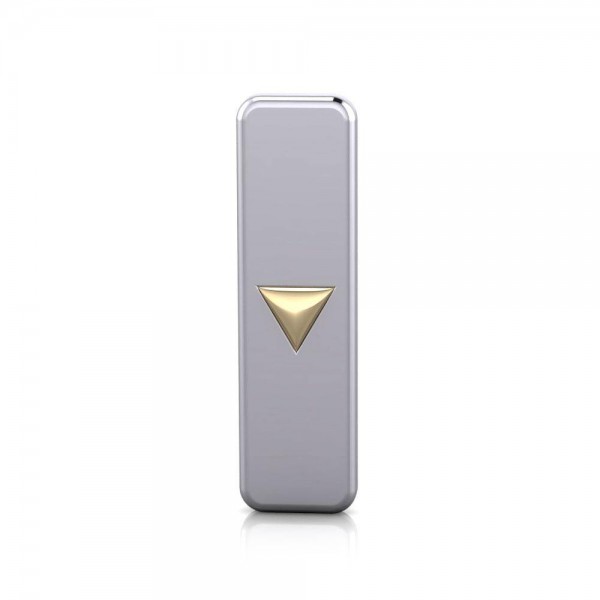 Unlock your true energy ~ Sterling Silver Power Triangle Pendant Jewelry in 14k Gold Accent