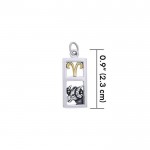 Aries Silver and Gold Charm