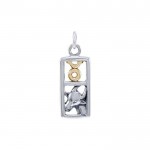 Taurus Silver and Gold Charm