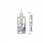 Taurus Silver and Gold Charm