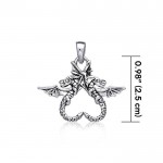 Dragonbs power of two ~ Sterling Silver Jewelry Pendant
