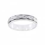 A perpetual endless connection ~ Celtic Knotwork Sterling Silver Spinner Ring.