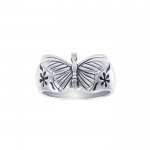 The butterfly in splendor and grace ~ Sterling Silver Jewelry Ring