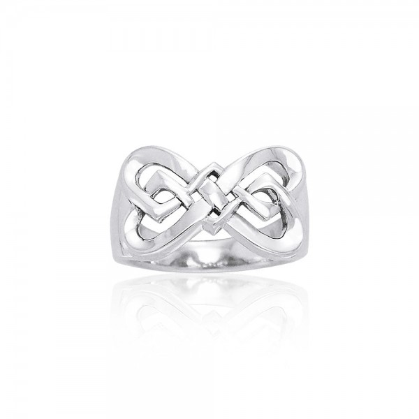 Danu Contemporary Silver Celtic Knotwork Ring