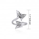 Celtic Butterfly Silver Ring