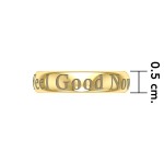 Feel Good Now Gold Vermeil Plate on Silver Band Ring