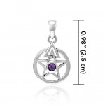 Centered energy in a The Star ~ Sterling Silver Jewelry Pendant