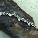 Celtic Whale Tail Silver Link Bracelet