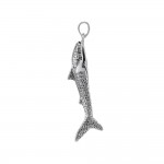 Small Whale Shark Silver Pendant