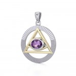 Pendentif Eye of The Pyramid Silver and Gold