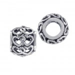 Heart Knot Sterling Silver Bead
