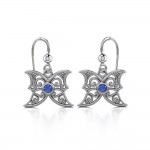 Blue Moon Silver Earrings