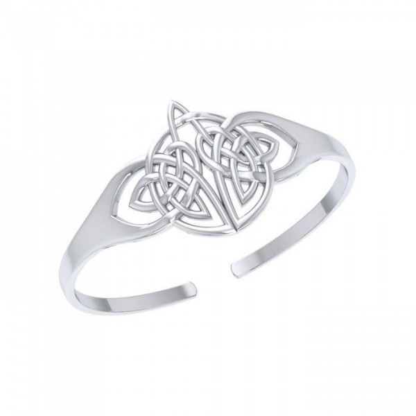 Believe in the Endless Possibilities ~ Celtic Knotwork Sterling Silver Jewelry Cuff Bracelet