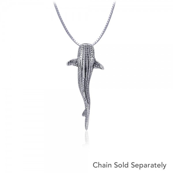 Small Whale Shark Silver with Hidden Bail Pendant
