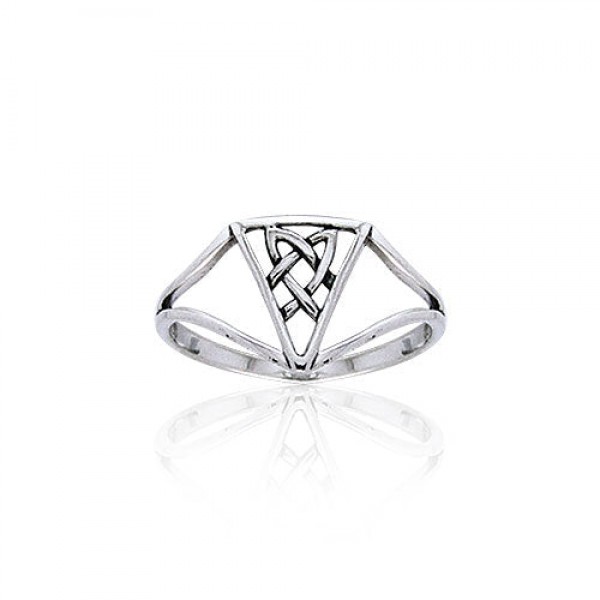Celtic Triquetra Knot Sterling Silver Ring