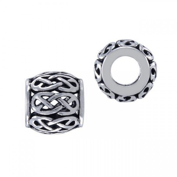Celtic Knotwork Infinity Sterling Silver Bead