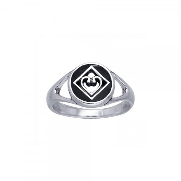 NA Heart in Recovery Silver Ring