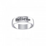 Believe Silver Ring