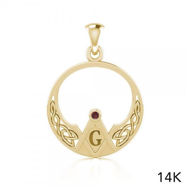 Déployez le symbolisme du pendentif en or Celtic Mason